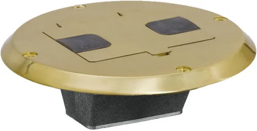 Vista 3 de Bryant Electric RF506BK Cubierta de caja de piso residencial, brida y cubierta de puerta con bisagras, aluminio, pintura, negro