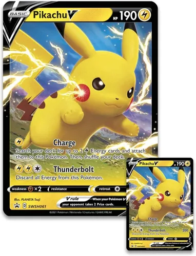 Vista 2 de Pokémon TCG: Caja de la colección Destinos Brillantes Pikachu V