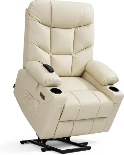 Vista 22 de MCombo Elevador eléctrico reclinable para ancianos, cuero R7289