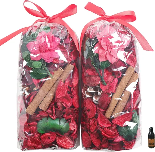 Vista 9 de Bolsas de popurrí blancas, relleno decorativo con aroma a jazmín, 8.4 onzas Jardín de abril