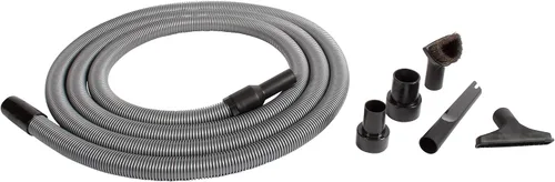 Vista 9 de Cen-Tec Systems Premium Attachment 2 adaptadores de tanque y manguera de extensión de vacío de 1.25 pulgadas de diámetro, 10 pies, plata (96007)