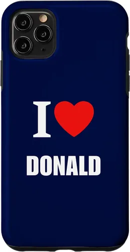 Vista 13 de Cute I Love Heart Donald Parents Wife Husband Girl Boy Case for iPhone 16