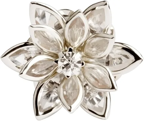 Vista 3 de KUBOOZ tensores para orejas, modernos, elegantes, diseño de flores, joyería de piercing