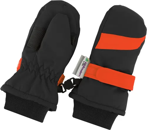Vista 33 de Zelda Matilda - Mitones impermeables de invierno para niños pequeños y bebés, aislación de 3M Thinsulate 100G Negro