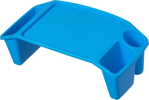 Vista 6 de Basicwise QI003253BL - Bandeja de escritorio para niños, mesa de actividades portátil, color azul