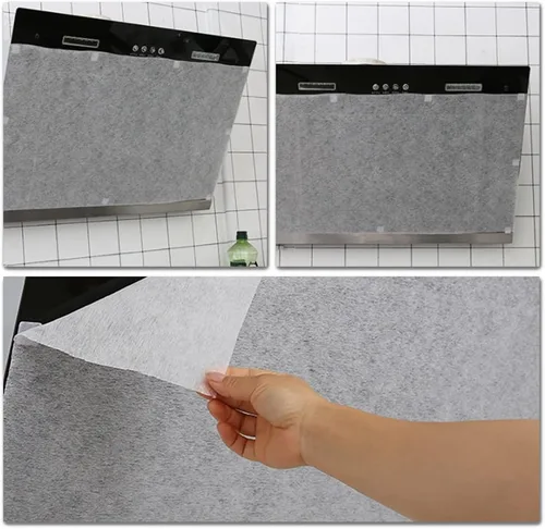 Vista 8 de 24 filtros de grasa para campana extractora, papel de filtro para campana extractora, accesorios de cocina para filtrado de grasa y olores de cocina