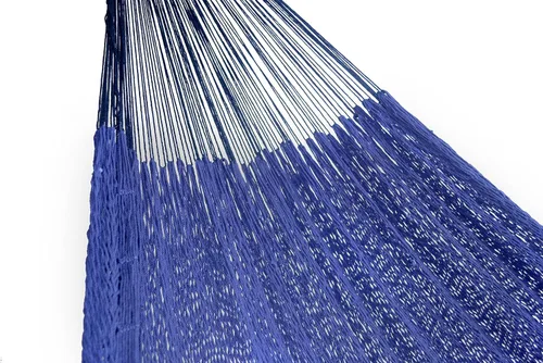 Vista 3 de HAMMOCKS RADA. - Cuerda de algodón más gruesa - Estilo maya (azul oscuro)