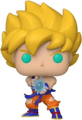 Vista 2 de Funko Pop Animation: Dragon Ball Z - SS Goku con Kamehameha Wave Multicolor, 3.75 pulgadas - Figura de vinilo coleccionable - Idea de regalo