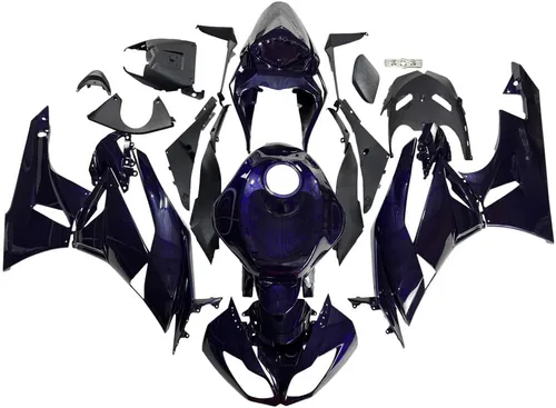 Vista 14 de US STOCK - Carenado negro brillante apto para 2009-2012 ZX6R 636 ZX-6R inyección ABS plásticos posventa carrocería 2010 2011 09 10 11 12