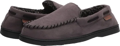 Vista 7 de Dearfoams Men's Keaton Memory Foam Moccasin with Wide Widths Slipper