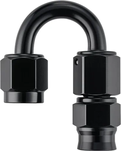 Vista 28 de EVIL ENERGY 3AN PTFE montaje extremo de manguera 30 grados negro para manguera de PTFE solamente