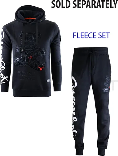 Vista 4 de SCREENSHOT Sudadera urbana de forro polar para hombre, diseño de dibujos animados de animación, parche bordado de gel