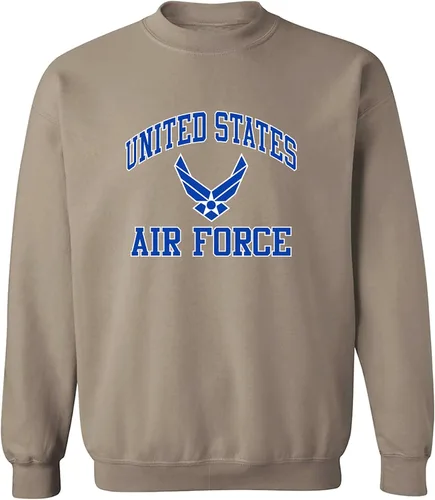 Vista 3 de zerogravitee Air Force Wings Sudadera con cuello redondo y estampado azul/blanco Azul marino