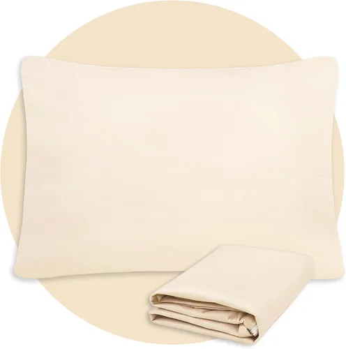 Vista 17 de Safe and Sound Protector de almohada impermeable con cremallera, funda de almohada suave y transpirable de microfibra tamaño estándar, funda