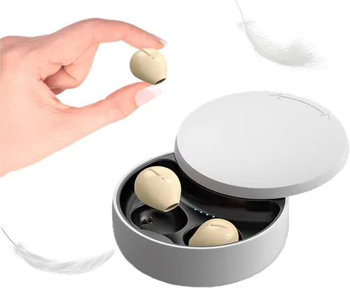 Vista 9 de Auriculares invisibles para dormir, auriculares Bluetooth más pequeños, mini auriculares inalámbricos discretos, auriculares Bluetooth pequeños