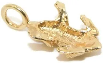 Vista 3 de Frog 14k Yellow Gold Charm pendant