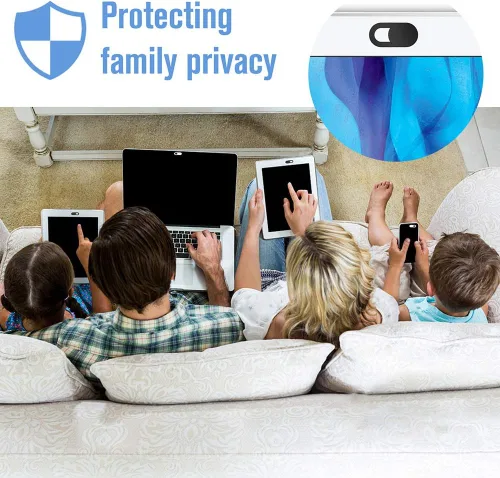 Vista 5 de Funda para cámara web, [paquete de 6] Funda ultrafina para cámara web para laptop, compatible con cámara para MacBook, laptop, PC, computadora