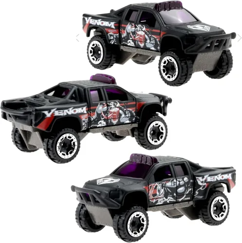 Vista 3 de Hot Wheels Marvel Spider-Man (2/5 Venom Sandblaster)