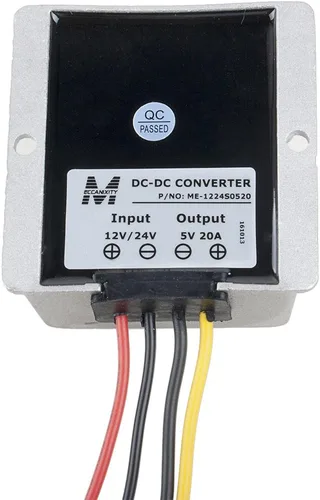 Vista 2 de uxcell Regulador del convertidor de corriente DC 12V/24V (9V ~ 35V) a DC 5V 20A 100W Transformador de conversión de voltaje impermeable