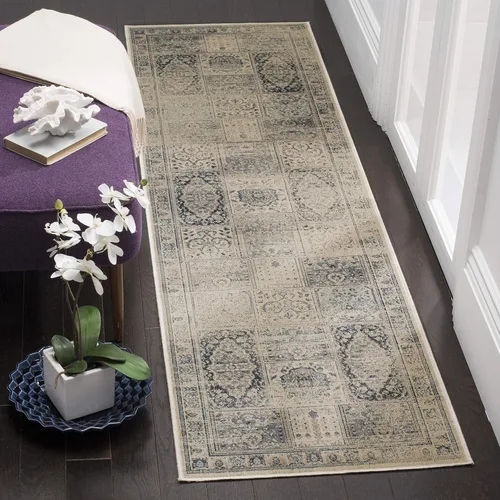 Vista 12 de SAFAVIEH Vintage Collection - Alfombra de pasillo de 2 pies 2 pulgadas x 6 pies, morado y fucsia, viscosa, diseño oriental envejecido