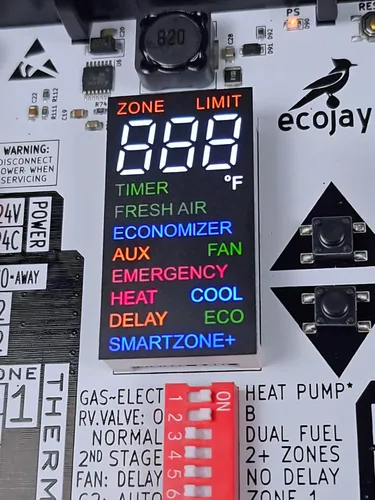 Vista 4 de Juego de controlador de 4 zonas con sensor de temporizador SmartZone-4X Control, repuesto universal para Honeywell, paneles de zonación, truezone