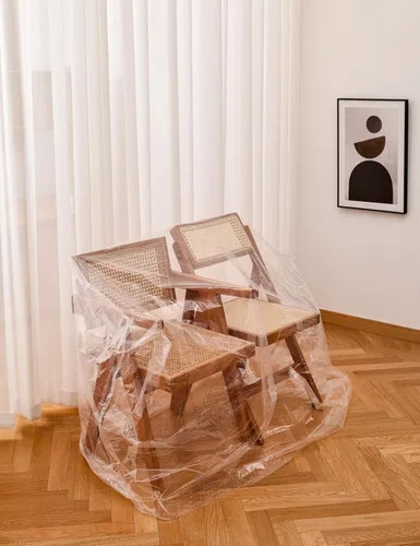 Vista 8 de TopSoon Paquete de 2 fundas de plástico para silla de almacenamiento, impermeables, a prueba de polvo, bolsa de sofá de 46 x 76 pulgadas