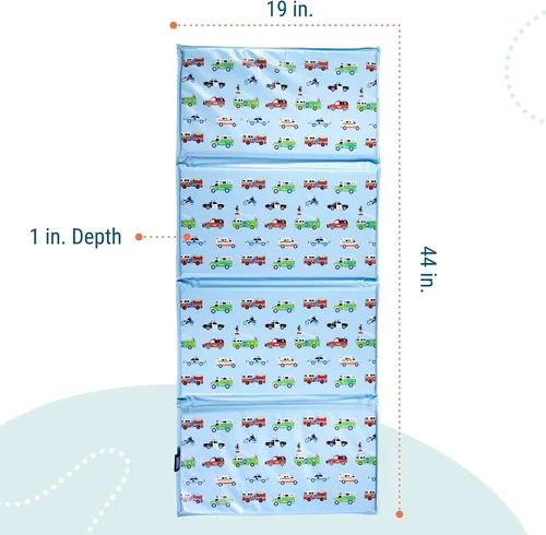 Vista 5 de Wildkin Alfombrilla de vinilo para siesta para niños, plegable, duradera, para guardería y preescolar