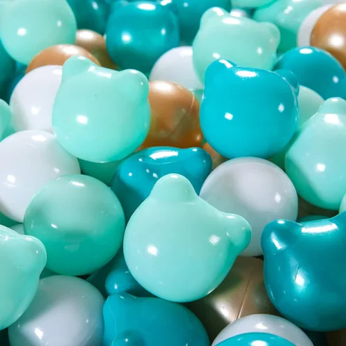 Vista 11 de GOGOSO Bear Ball Pit Balls Shapes BPA Free Plastic Play Balls Crush Proof Kids Toddlers Baby Pastel Pelotas Toy Shaped Giant Friendship Bracelet
