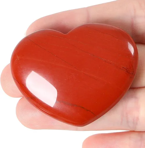 Vista 12 de MAIBAOTA 45 mm Cristal Corazón de Roca Piedra Grande Cristales de Sanación Regalos para Mujeres Piedra Natural Reiki Gema Pulida Rocas