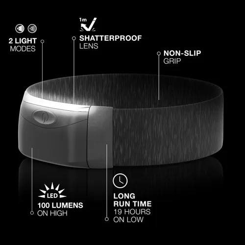 Vista 2 de Energizer Linterna LED para faros delanteros, luz brillante para diadema que funciona como luces de carrera para corredores