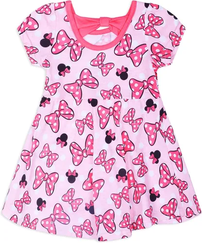 Vista 3 de Disney Vestidos de Minnie Mouse Rock The Dots para bebé niña (paquete de 2)
