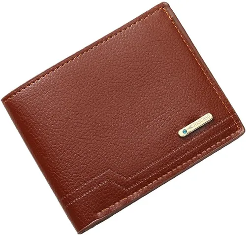 Vista 59 de Cartera delgada para hombre con monedero, cartera minimalista con cremallera, carteras plegables para hombre con tarjetero de crédito, cartera
