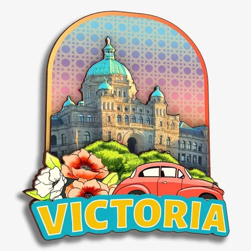 Vista 14 de Montreal - Imán para nevera de Canadá, colección de madera, madera 3D, hecho a mano, recuerdos de ciudad, imán para nevera, decoración del hogar