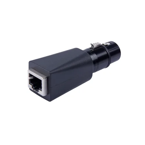Vista 4 de Conector DMX a RJ45 Ethernet RJ45 a 3 pines 5 pines XLR DMX hembra Macho (3PIN_Female_2Pcs)