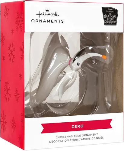 Vista 3 de Hallmark Disney Tim Burton's The Nightmare Before Christmas Zero Christmas Adorno de Navidad, multicolor (0002HCM9436)