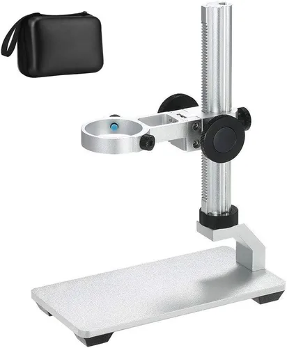 Vista 5 de Microscopio USB con soporte de metal mejorado y funda de transporte portátil, cámara endoscopio digital compatible con teléfonos Windows Mac Android