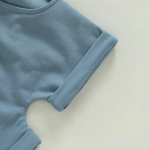 Vista 7 de Mubineo Conjunto de camiseta de verano para bebé y niño, camiseta de manga corta