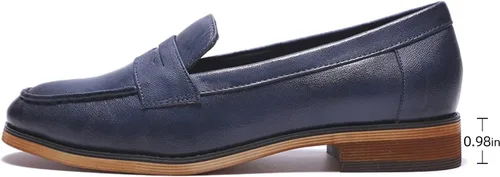Vista 2 de Mona Flying Mocasines de cuero para mujer, estilo informal, planos, para mujeres y jóvenes