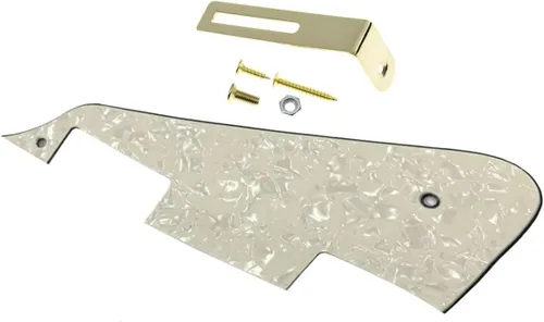 Vista 15 de Dopro Golpeador de guitarra LP con perla de abalone y soporte negro para Epi Les Paul