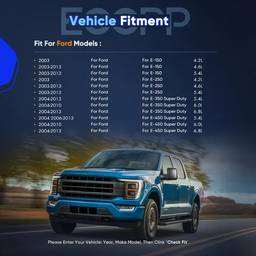 Vista 2 de ECCPP Espejos Laterales del Conductor, Espejos Retrovisores Izquierdos Compatibles con Ford E-150 E-250 2003-2013 Ford E-350 E-450 Super Duty E-450