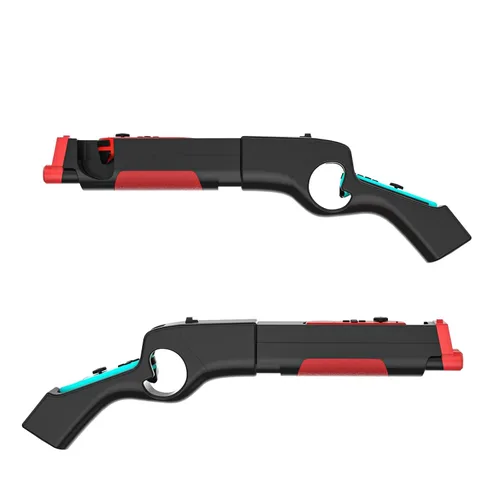 Vista 3 de HEATFUN Switch Hand Grip, controlador de juego compatible con Switch Games Wolfenstein 2 The New Colossus - Negro (paquete de 1)