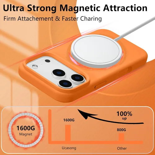 Vista 659 de Funda magnética de silicona para iPhone 13 Pro, color blanco antiguo [Compatible con Magsafe] [Forro de microfibra suave antiarañazos], funda