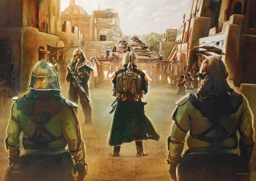 Vista 25 de MIGHTYPRINT Arte de pared de Star Wars The Mandalorian de 24 x 17 pulgadas