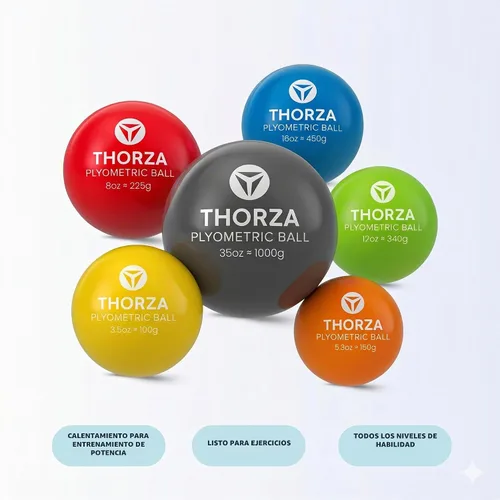 Vista 4 de Thorza Pelotas de entrenamiento con peso, juego de lanzamiento