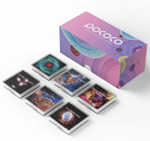 Vista 16 de POCOCO Discos realistas de la serie Constellation-1, resolución 5K, patrones realistas, 6 piezas