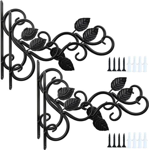 Vista 6 de NSBELL Colgadores de Plantas para Decoración de Interiores y Exteriores, Ganchos de Pared para Colgar Soporte de Plantas, Ganchos para Plantas