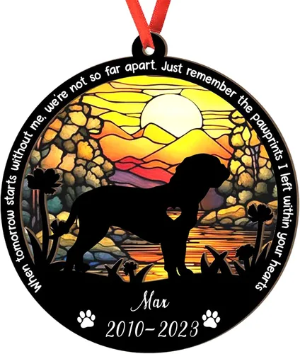 Vista 85 de Adorno personalizado para atrapasoles de sabueso afgano, adorno de Navidad de sabueso afgano – Regalo para perro amante, sabueso afgano