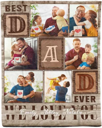Vista 16 de D-Story Manta de hijo, divertidas mantas personalizadas con fotos, regalo para papá, manta de disfraz, regalo para hija, regalos personalizados