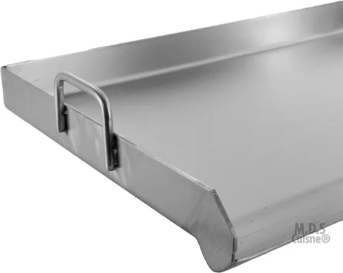 Vista 4 de Parrilla de parrilla de acero inoxidable 32 "x 17" Plancha BBQ Heavy Duty Comal al aire libre Estufa nueva