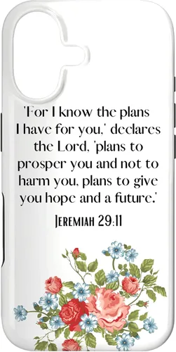 Vista 13 de Funda para iPhone 12 Pro Max I Know The Plans I Have For You Says The Lord Jeremiah 29:11